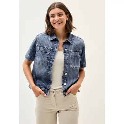 Cecil Damen Overshirt Jacke – Lässige Sommerjacke Mit Kapuze