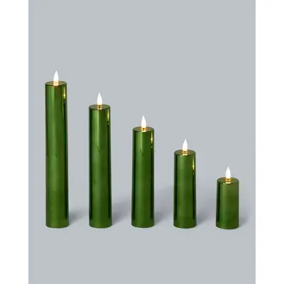 Preisvergleich für XXL LED-Kerzen Shiny, 5tlg., in der Farbe Grün