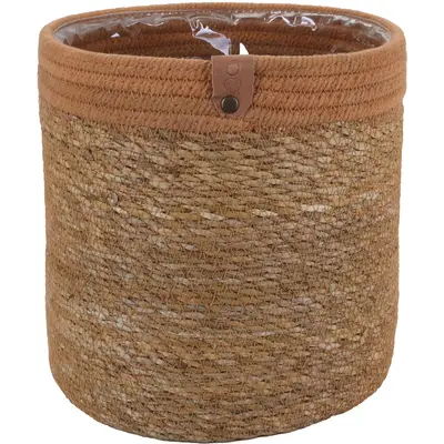 Übertopf Seegras/Hogla-Gras naturfarben/beige Ø 20 x 20 cm