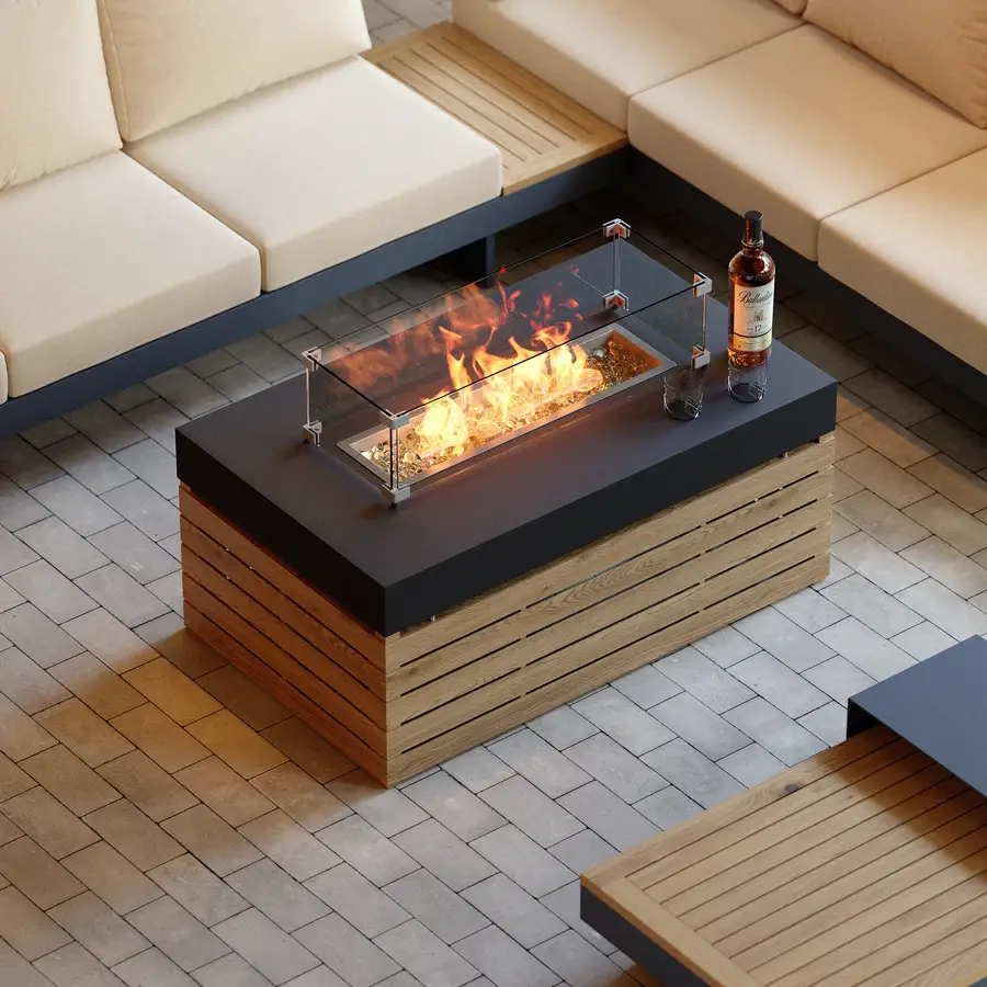 Buschbeck Loungefeuer Malta Schwarz, Terrassenfeuer Produktbild-Vorschau 14