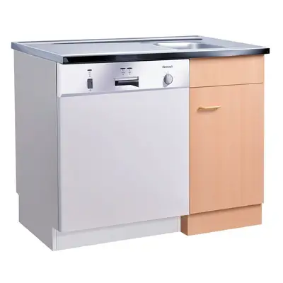 KOCHSTATION Spülenschrank KS-Elster Spülzentrum für Geschirrspüler, ohne Front B/H/T: ca. 100/85/60 cm