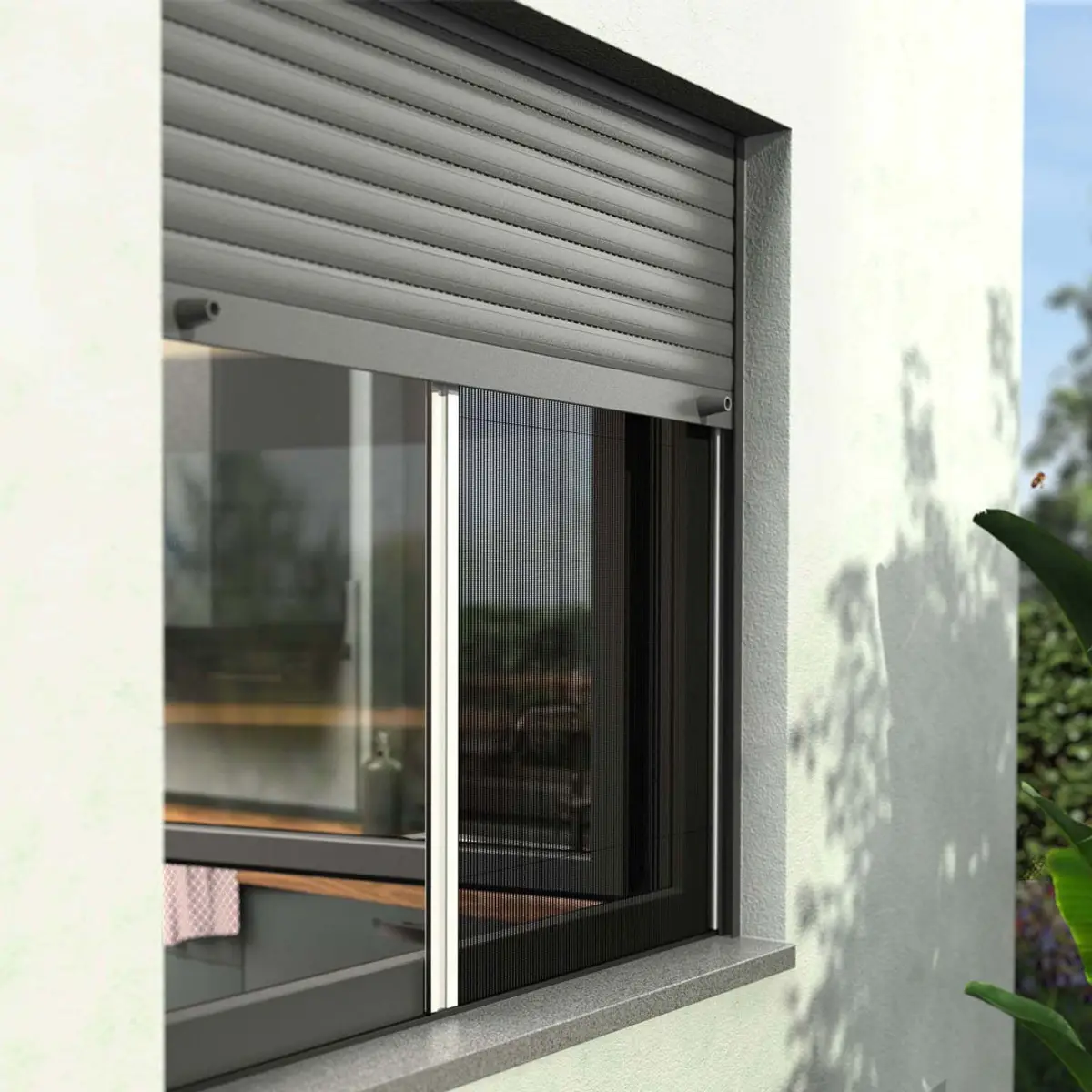Insektenschutz Zwischen Fenster Und Rollladen