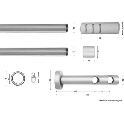 Spiral-Endstücke Für Gardinenstangen - 18-20 Mm Durchmesser, 2 Stück