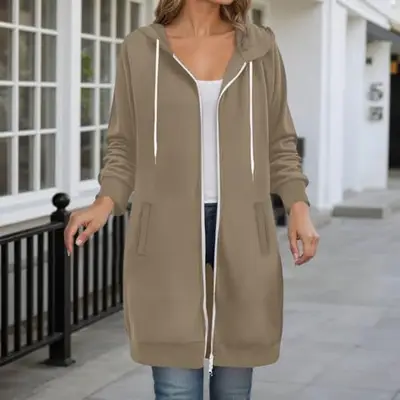 Teddyjacke Damen – Warme Fleecejacke Mit Kapuze Für Herbst Und Winter