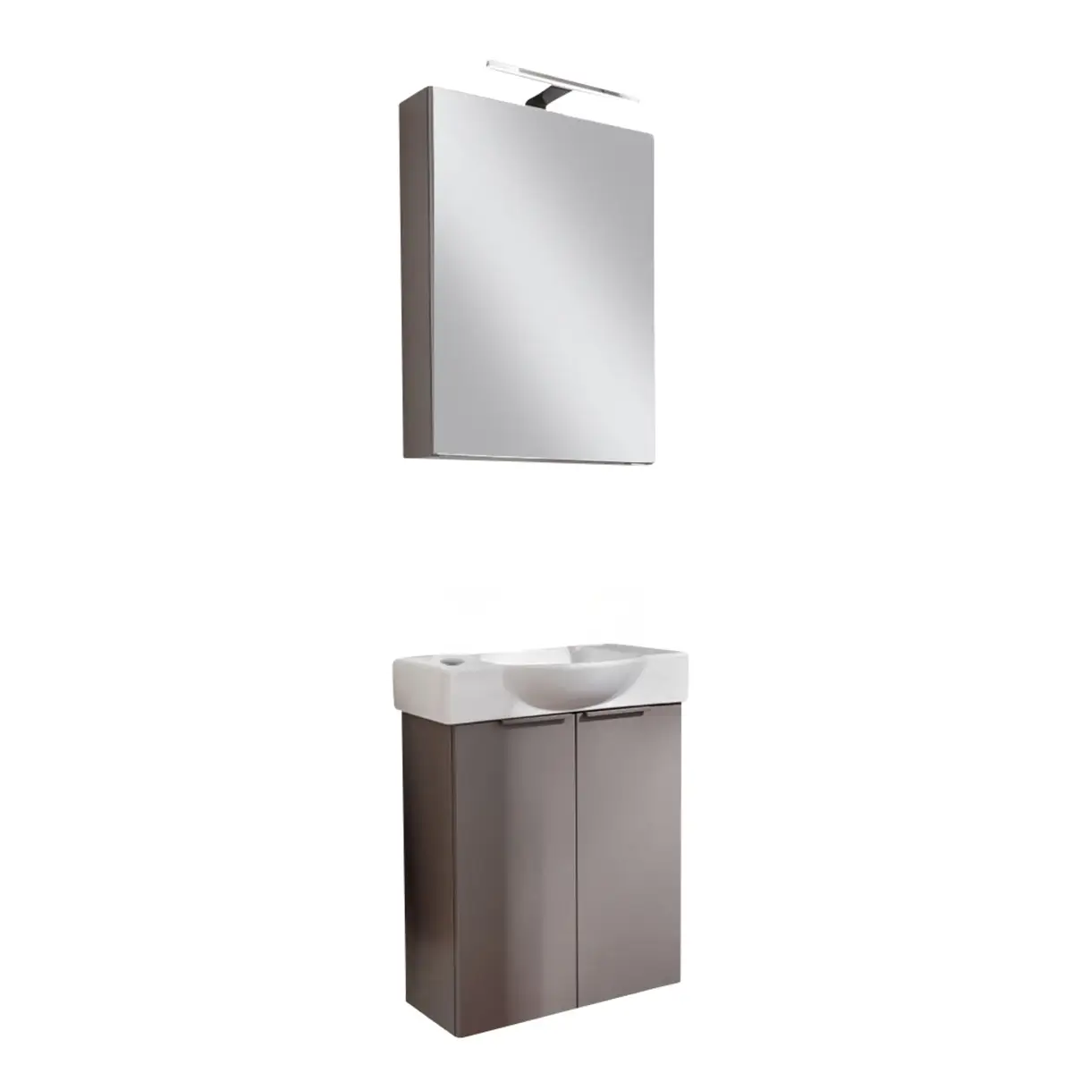 Gste Wc Waschtisch Set Mit Spiegelschrank