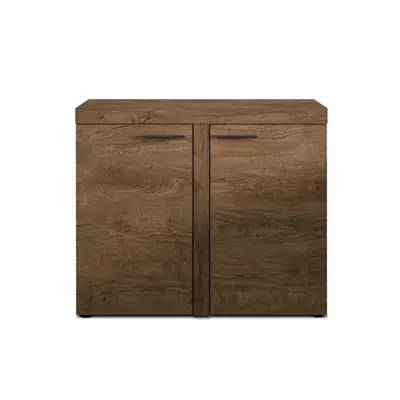 Preisvergleich für SIDEBOARD Spacoro 2D Lefkas 97,2/82/40,3 cm – Schmale Kommode Eleganz für Ihr Zuhause, BxHxT 97x82x40 cm, in der Farbe Braun, aus Holzwerkstoff