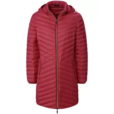Preisvergleich für Peter Hahn Daunen-Long-Steppjacke, pink, Gr