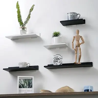Preisvergleich für Schwebende Regale an der Wand ohne Bohren, Raumdekor, Regal für Pflanzen, Blumentopf, Kunstwerk, Badezimmer, Küche, Möbel,, in der