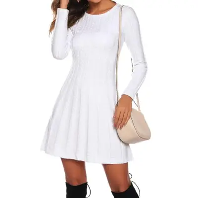 Preisvergleich für Gyabnw Strickkleid Damen Winter Elegante