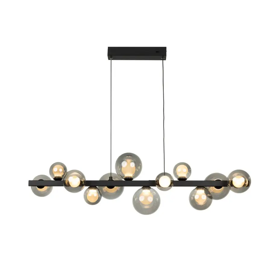 Preisvergleich für Dieter Knoll LED-Hängeleuchte HÄNGELEUCHTE, schwarz, Aluminium, BxHxT 27x150x95 cm, aus Metall