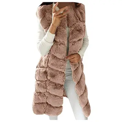 Preisvergleich für YEBIRAL Damen Winter Warm Faux Pelz Weste