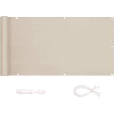 AEREY Balkonabdeckung 94 X 400 Cm, Blickdicht & Wasserdicht – Sichtschutz Für Balkon, Terrasse & Garten