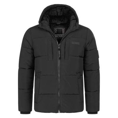 Giubbotto Invernale Uomo Alessandro Salvarini AS432 Con Cappuccio E Pile - Taglie S-3XL - 2