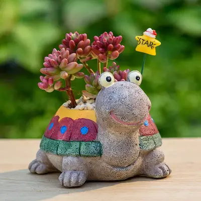 Preisvergleich für Schildkröte Blumentopf Silikonform fleischige Pflanze Blumentopf Gipsform Pflanze Blumentopf Harzform Dekor Sukkulente Topfform