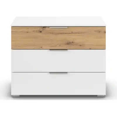 OTTO home Schubkastenkommode Kommode Sideboard Schubladenkommode Schlafzimmerkommode ASTANA Breite 80 cm / Höhe 61 cm, mit 3 geräumigen Schubladen,