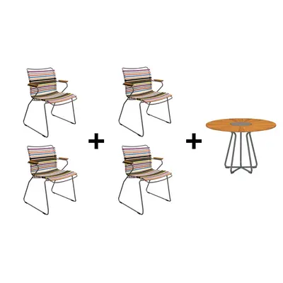 Preisvergleich fr Gartenmbel Set Click + Circle Multi-Color 1, aus Bambus  | Ladendirekt