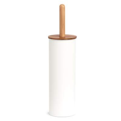 MDesign Toilettenbürste Mit Halter – Grau, Aus Kunststoff, 10,8 Cm Durchmesser, 40,6 Cm Hoch, Inkl. Schutzsockel