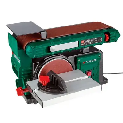 PARKSIDE Bandschleifer PBTS 370 B3 - 370W Tellerschleifer Mit Staubabsaugung