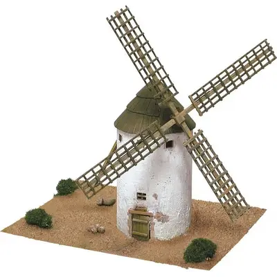 Windmühle Modellbausatz – 12x12x19 Cm | Lasergeschnitten | Made In Germany | Für Kinder & Erwachsene
