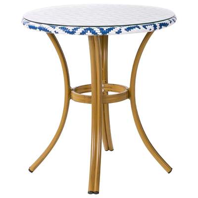 Preisvergleich für Beliani Gartentisch RIFREDDO Marineblau 70x70x76, aus Kunststoff