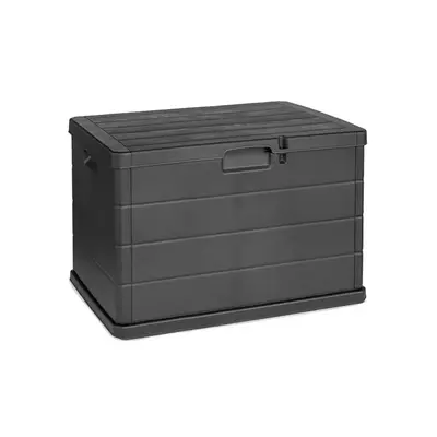 Preisvergleich für Mojawo Auflagenbox Auflagenbox Kissenbox Sitzbank Kunststoff Anthrazit 170L, BxHxT 78x52x55 cm