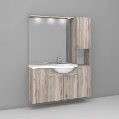 Preisvergleich für Astor Badmöbelset 'Bellaria Sanremo' braun