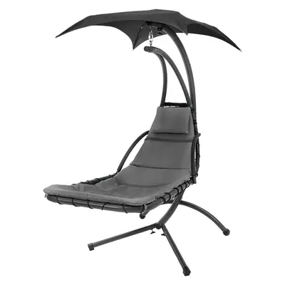 Preisvergleich fr Acamp Gartenliege Solomon, BxHxT 105x185x200 cm, in der  Farbe Grau, aus Pulverbeschichtet | Ladendirekt