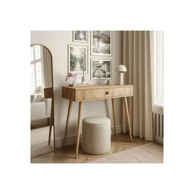 Preisvergleich für Lookway Konsolentisch HARMONY elegante Konsole im skandinavischen Stil mit Schublade (1x Konsole), Breite: 90 cm, Tiefe:, in der Farbe Gold