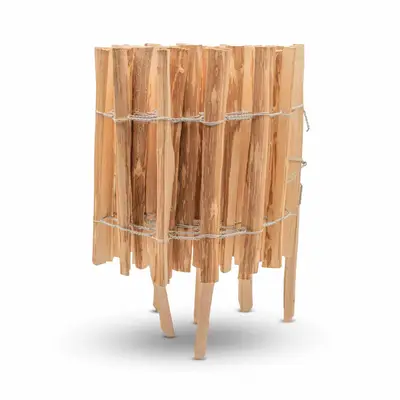 Preisvergleich für Stiltreu Mini Steckzaun Staketenzaun Beeteinfassung 500 cm x 35 cm Lattenabstand 3-5 cm