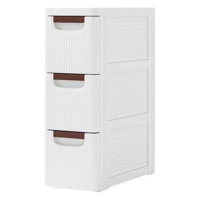 Preisvergleich für Costway Nischenschrank 20 cm Breit 3 Schubladen Weiß 42 x 19 x 57 cm, BxHxT 19x57x42 cm