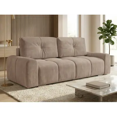 Sofnet Schlafsofa Fluffy, mit Schlaffunktion und Bettkasten, Bonellfederkern, Chenille-Bezug, große Schlaffläche 195x145 cm
