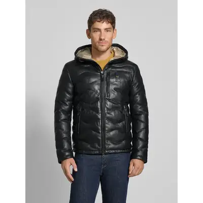 Preisvergleich für Lederjacke mit Label-Patch Modell 'DROHAN', in