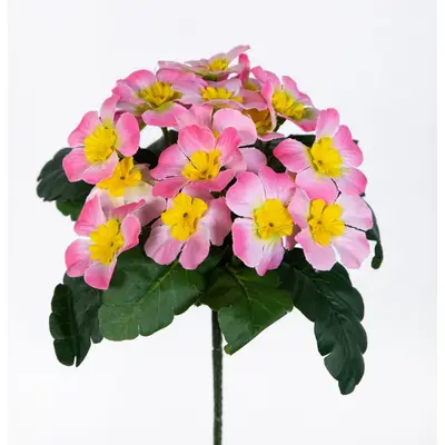 Preisvergleich fr Kunstblume Primel 24x22cm mit 20 Blten PM Kunstblumen  knstliche Schlsselblume Primelbusch, Seidenblumen Ro, Hhe 24, in der  Farbe Rosa, aus Kunststoff | Ladendirekt