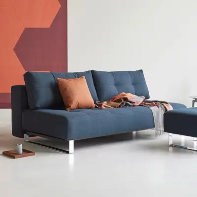Preisvergleich für Schlafsofa Isolde Webstoff, BxHxT 83x117x200 cm, aus Metall