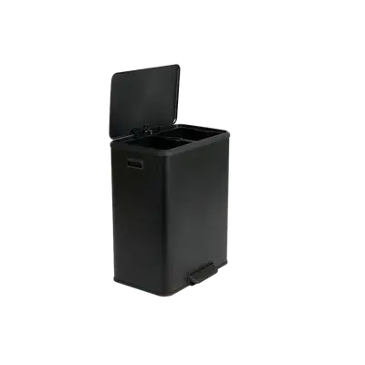 Preisvergleich für Umuzi Doppel-Abfalleimer | 2x 30 L, BxT 2x30 cm