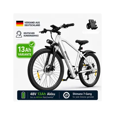 e bike mountainbike URUS, White / 19