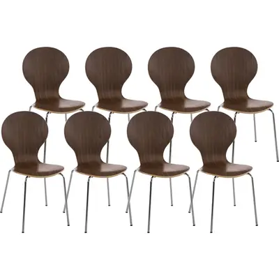 CLP 8er-Set Besucherstuhl Pepe – Bequem, Robust & In Vielen Farben