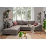 Ecksofa von MID.YOU, in der Farbe Grau, aus Textil, andere Perspektive, Vorschaubild