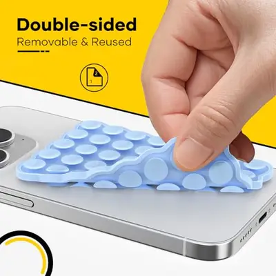 StickyGrippy Saugnapf-Handyhalterung, Silikon, Selb Produktbild-Vorschau 8