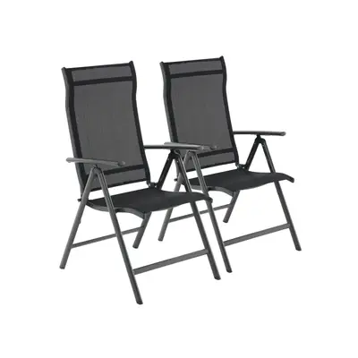 Preisvergleich für SONGMICS 2erSet Gartenstühle mit verstellbarer