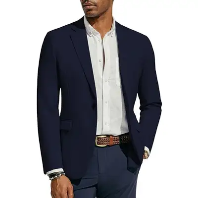 PaulJones Herren Sakko – Sportlicher Blazer Mit Ein-Knopf, Regular Fit, Leicht, Für Business & Hochzeit