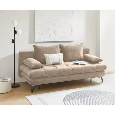 Preisvergleich für Novel SCHLAFSOFA Beige xxxlutz.at, BxHxT 205x79x85 cm, aus Metall