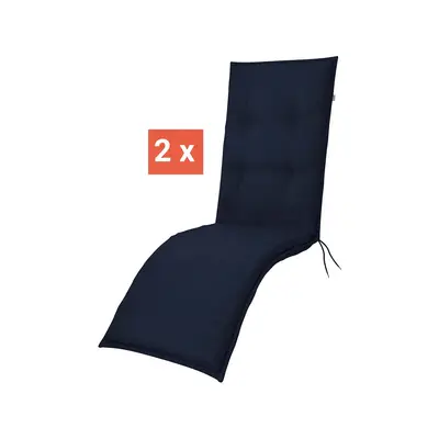 Preisvergleich für doppler Auflage STAR für Relaxliege, 2er-Pack, 170 x 48 x 6 cm, Polyester, dunkelblau, BxHxT 170x6x48 cm