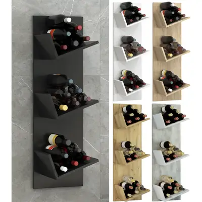 Preisvergleich für VCM Holzregal hängend platzsparendes Regal Maße: 106 x B. 33 x T. 26 cm Elegantes Regal hängend Aufbewahrungsregal Bücherregal, BxHxT 33x106x26 cm, in der Farbe Weiss, aus Spanplatte