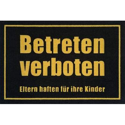 Rockbites Fußmatte Mit Spruch - "Hinkien, Anklopfen, Um Audienz Betteln!!", Rutschfest