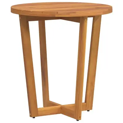 Preisvergleich für vidaXL Garten-Beistelltisch Rund Ø70x75 cm Massivholz Akazie 4108133, BxHxT 70x75x70 cm, in der Farbe Braun, aus Akazienholz