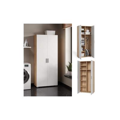 Vicco Wido Universalschrank 40x120cm - Weiß/Sonoma Stauraum Lösung