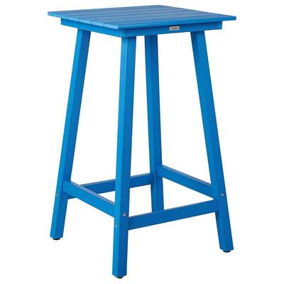 Preisvergleich für Beliani Gartentisch ADIRONDACK Blau 60x59x103, BxHxT 59x60x103 cm, in der Farbe Silber, aus Kunststoff
