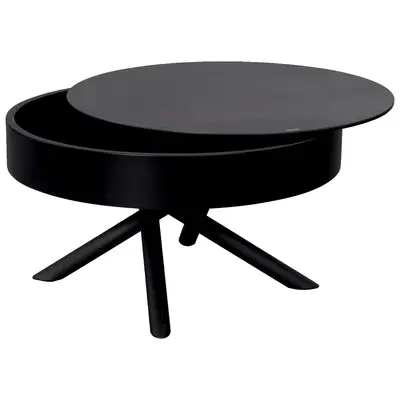 Preisvergleich für Novel Couchtisch STROMBOLI, schwarz, Keramik, BxHxT 73.5x42x73.5 cm, aus Holzwerkstoff