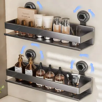 Preisvergleich für Dusche Saugnapf Regal Lagerung Regal Startseite Organizer Regal Halter Badezimmer Organizer Saugnapf Wand Lagerung Rack